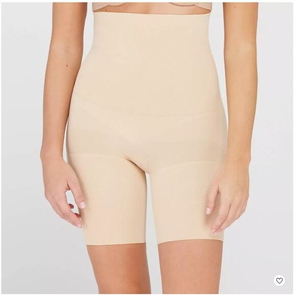 Assets by Spanx Women's Remarkable Results High-Waist Mid-Thigh Shaper Size XL - Picture 1 of 5